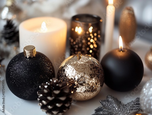 Black and Gold Christmas Or...