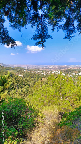 Obraz na płótnie Zia panorama Kos island w salonie