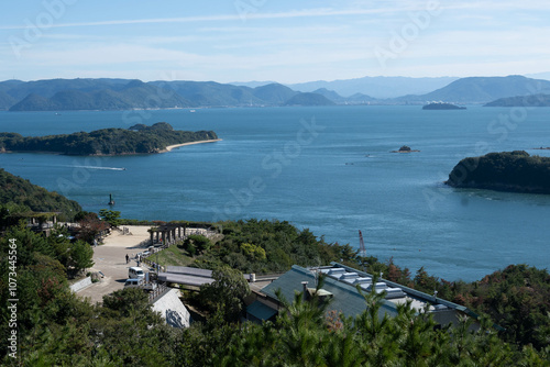 鷲羽山展望台から望む瀬戸内海