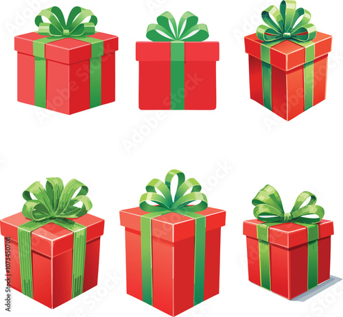 set of christmas gift box