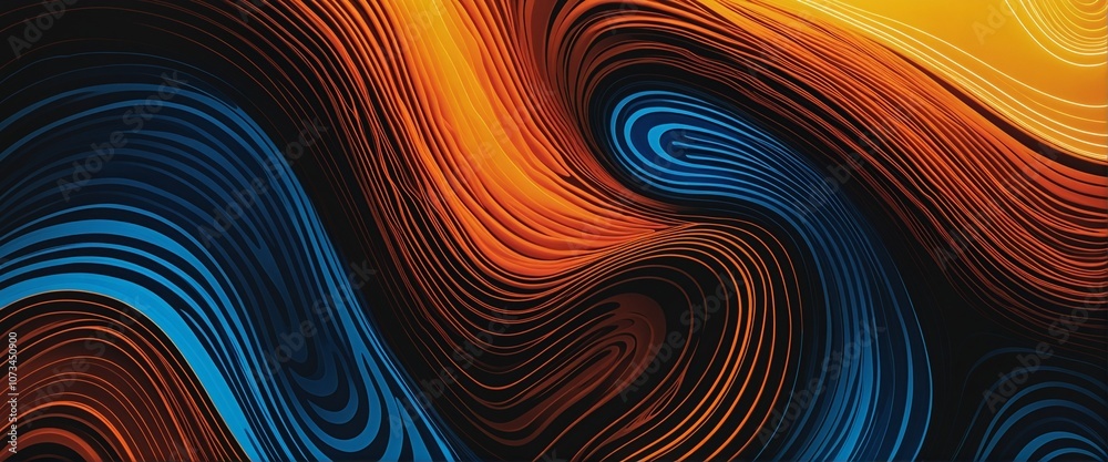Vibrant Abstract Noisy Gradient Waves in Glowing Colors Vibrant Abstract Noisy Gradient Waves in Glowing Colors