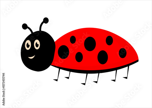 vector dodle cute hand drawn ladybug