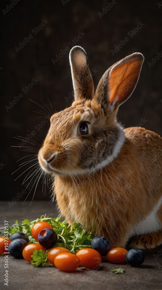 Obraz premium rabbit, animal, bunny, isolated, mammal, pets, fluffy, pet, fur, easter, white, small, hare, domestic, brown, cute, baby, furry, farm, grey, animals, ears, young, one, rodent