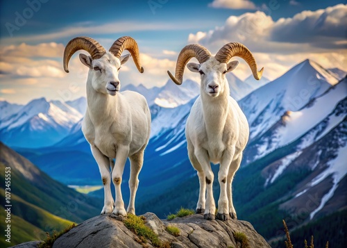 Flehmen response of Dall sheep rams documented through architectural photography. photo