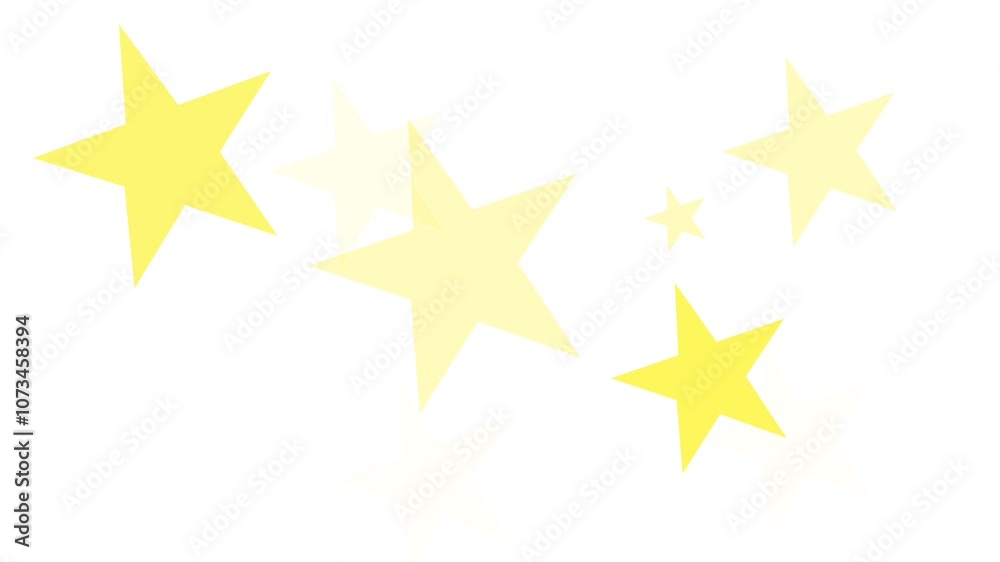 Twinkling stars on white background Twinkling stars on white background