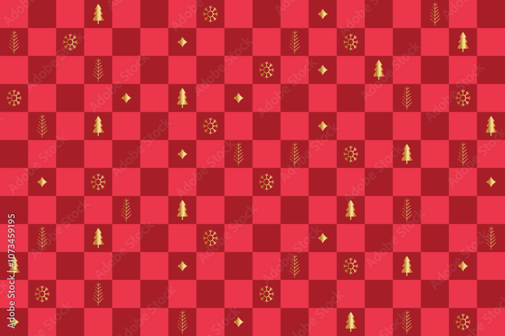 Checkered Shape Seamless Christmas Texture Pattern. Xmas Holiday Festival Season Element Vector Illustration For Sweater Print, Gift Wrapper Package, Ethnic Dress Etc. Checkered Shape Seamless Christmas Texture Pattern. Xmas Holiday Festival Season Element Vector Illustration For Sweater Print, Gift Wrapper Package, Ethnic Dress Etc.