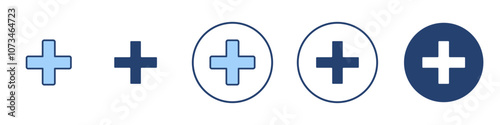 Add icon Thin line art isolated