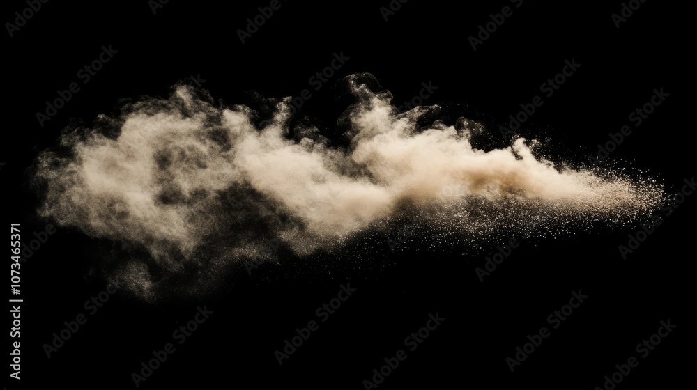 Clouds , dust, on black backround, minimalistic, artistic Clouds , dust, on black backround, minimalistic, artistic