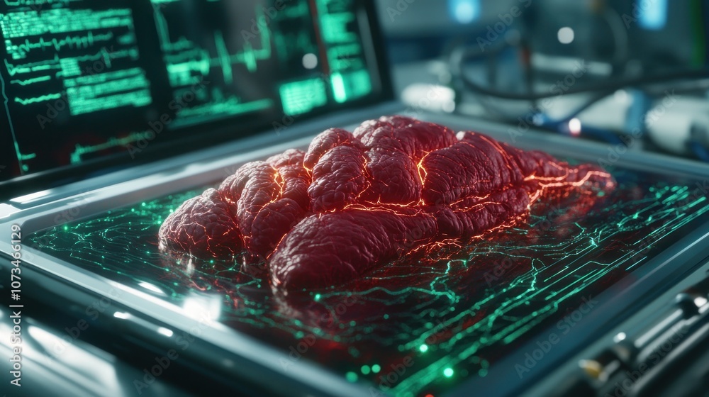 3D Hologram Visualization of Human Brain Anatomy, Interactive Medical Technology for Healthcare Professionals and Students, Advancements in Medical Imaging and Education