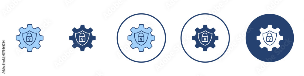 Cyber security icon Thin line art isolated Cyber security icon Thin line art isolated