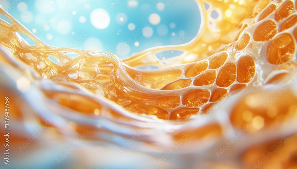 Closeup of Honeycomb, Golden Honey Glistening, Pure Raw Texture, Natural Sweetness, Beehive, Apiary, Honeycomb Structure, Golden Nectar, Honey Production, Honeycomb Cells, Honeycomb Pattern
