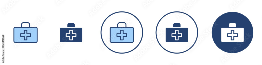 Obraz premium First Aid Icon Thin line art isolated