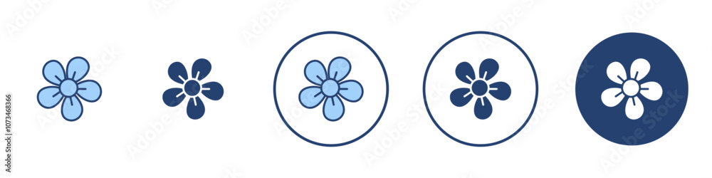Flower icon Thin line art isolated Flower icon Thin line art isolated