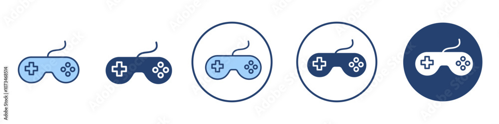 Gaming Controller Icon Thin line art isolated Gaming Controller Icon Thin line art isolated