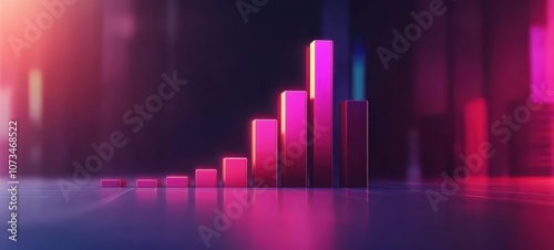 A simple illustration of a rising bar graph, with no additional elements, symbolizing business growth or profit increase