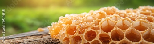 Obraz na płótnie Fresh Honeycomb with Natural Texture, Rustic Scene, Beekeeping Harvest Fresh, Golden Pure Artisan, Honeycomb, Honey, Beeswax, Beekeeping, Natural, Rustic, Fresh, Golden, Pure, Artisan, Raw, Organic w salonie