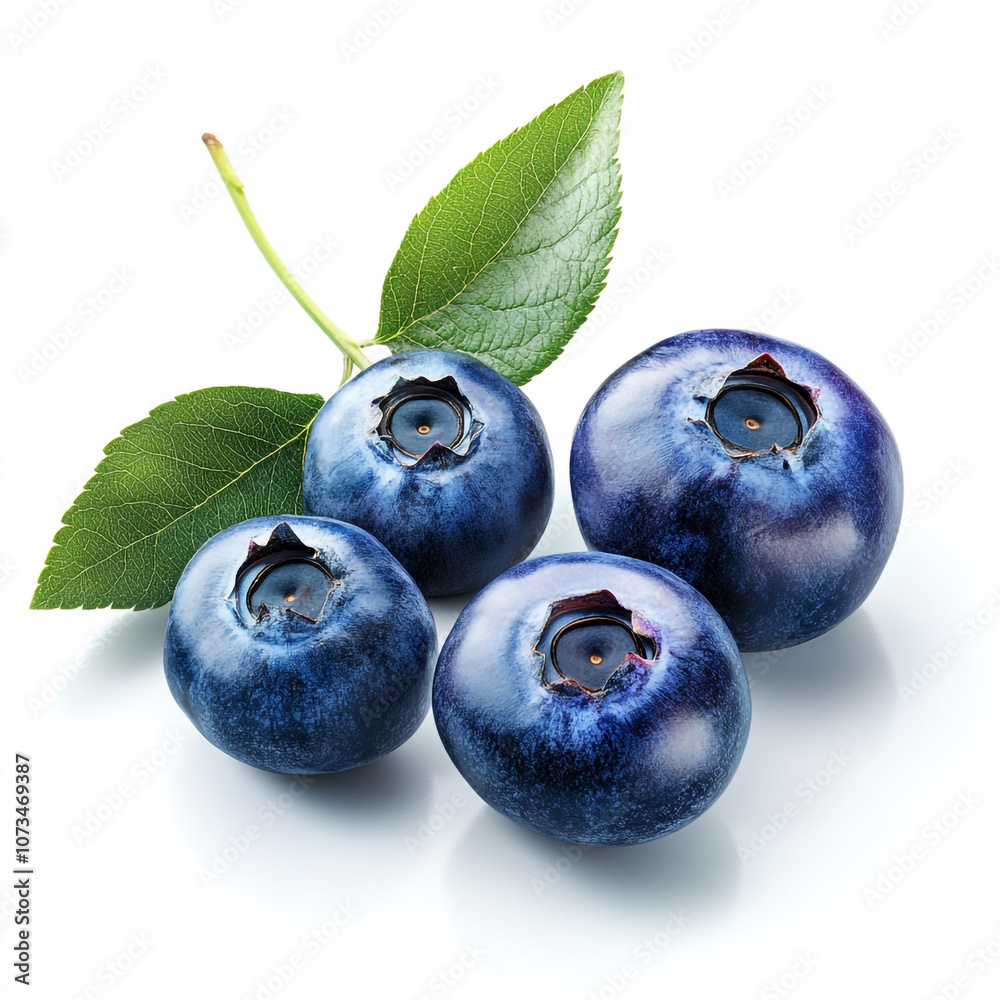 Obraz premium blueberries on a white background