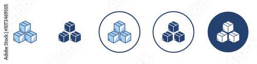 Inventory icon Thin line art isolated