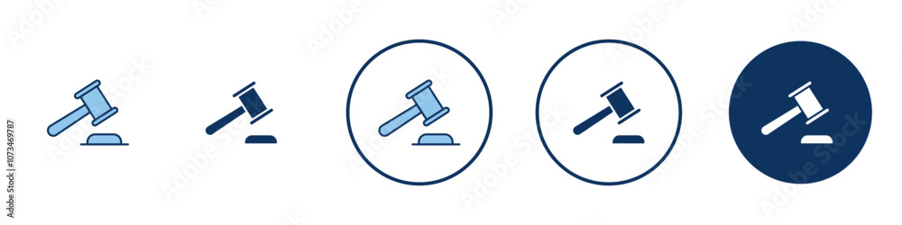 Law icon Thin line art isolated Law icon Thin line art isolated