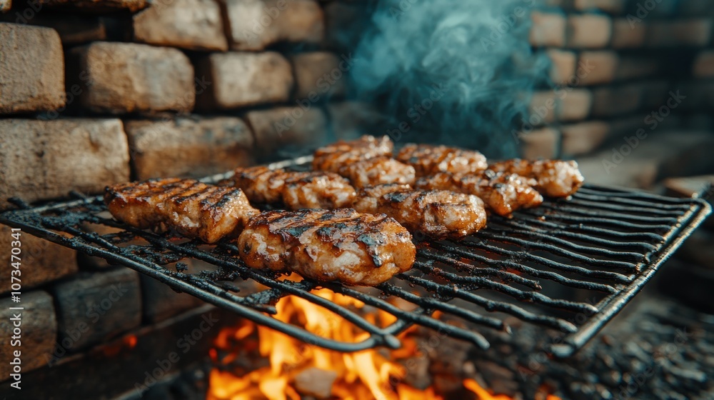 Grilled BBQ Chicken with Charred, Crispy Texture, Smoky Flavor, Charcoal-Grilled Perfection, Backyard BBQ Recipe
