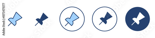 Free Download Pin Icon Thin line art isolated - GFXLoad