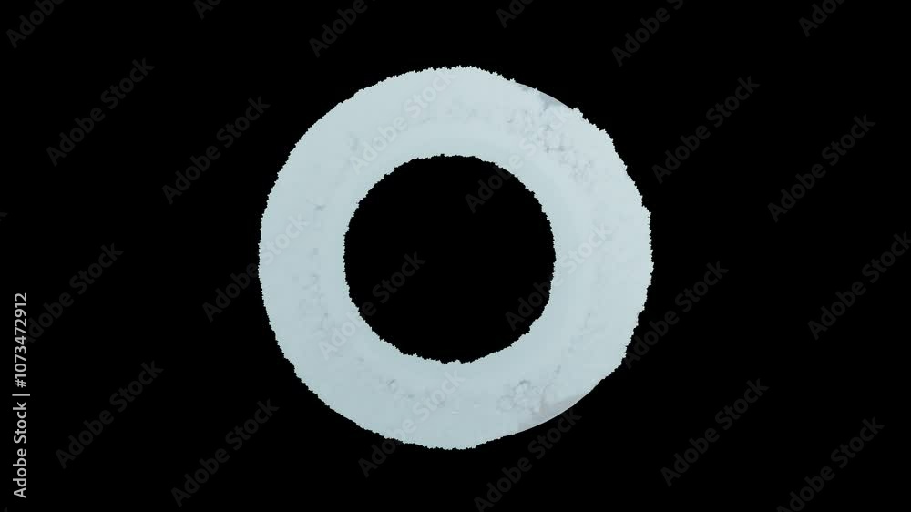 Ice and snow font letters OoPp on transparent background Ice and snow font letters OoPp on transparent background