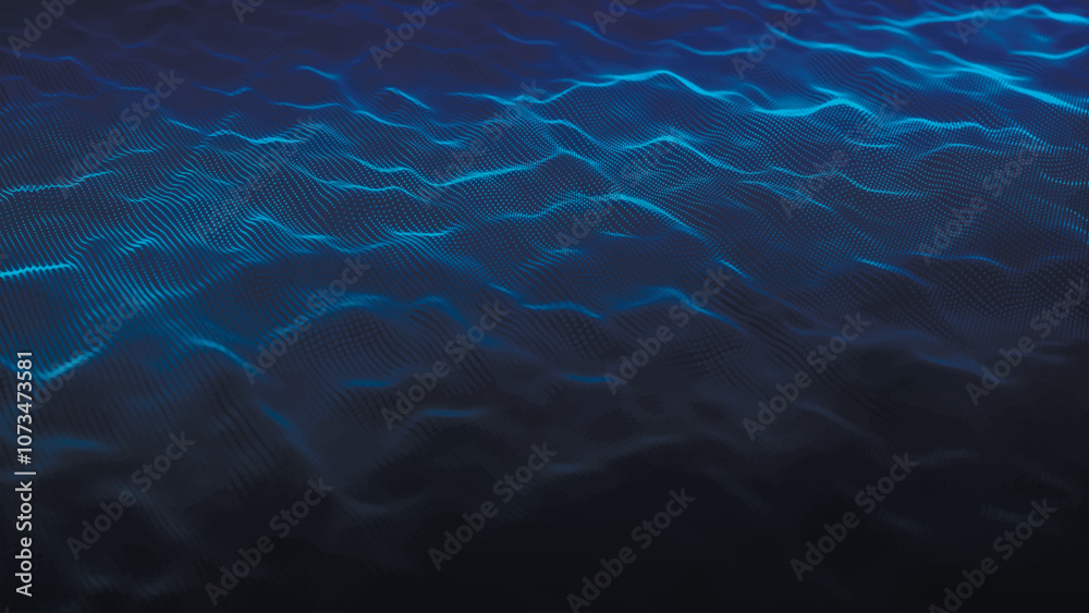 Dynamic wave of glowing points. Futuristic background for presentation design. 3d Vector illustration. Dynamic wave of glowing points. Futuristic background for presentation design. 3d Vector illustration.