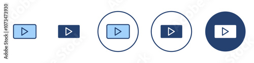 Video Icon Thin line art isolated Free Download Video Icon Thin line art isolated - GFXLoad