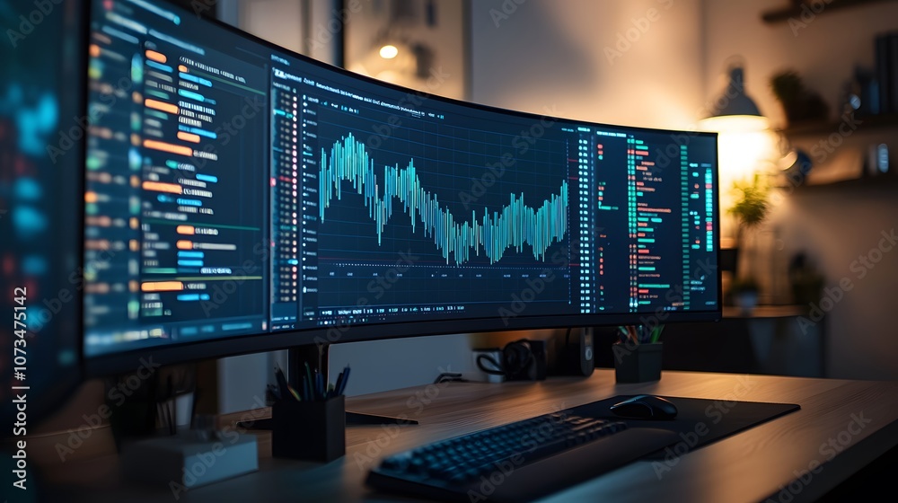A yield curve graph is prominently featured on a large monitor, with a shallow depth of field focusing on the curve, while surrounding financial data is softly blurred for clarity. A yield curve graph is prominently featured on a large monitor, with a shallow depth of field focusing on the curve, while surrounding financial data is softly blurred for clarity.
