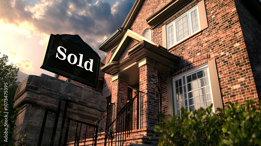 Obraz premium A brick house with a 