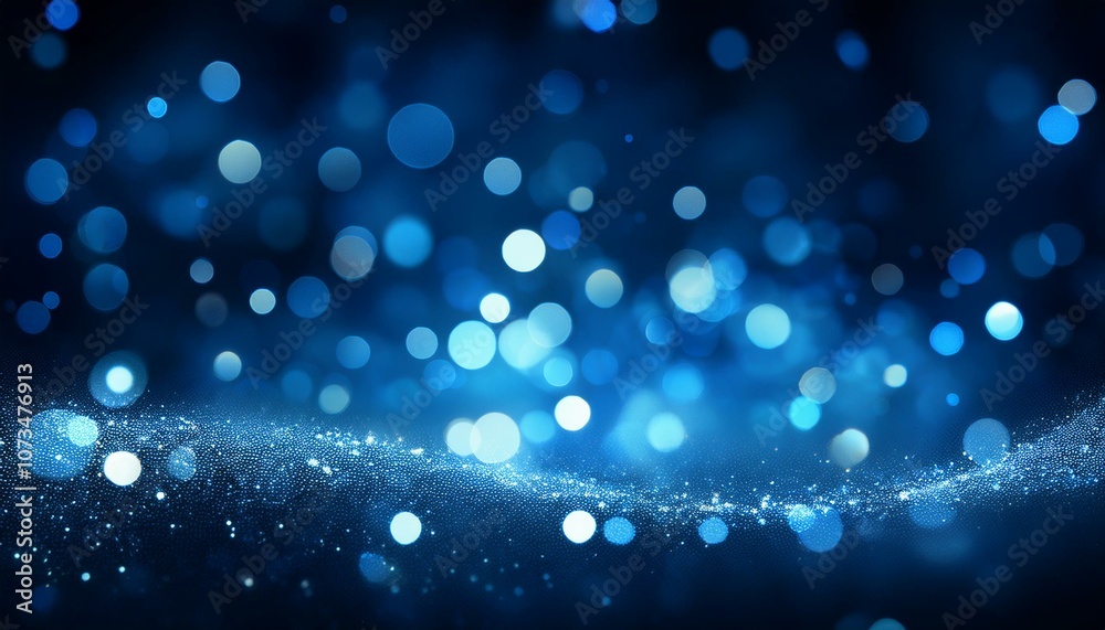 blue glow particle abstract bokeh background