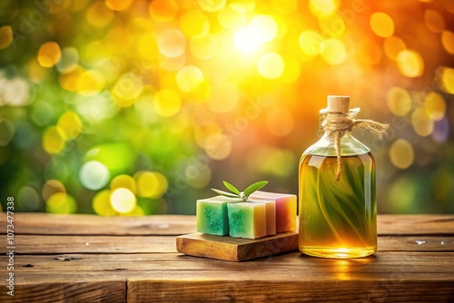 Long Exposure Soap Bottle on Table, Abstract Photography, Still Life, Art,  Blurred Motion photo