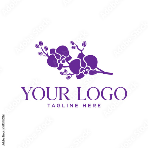 orchid logo Two very beautiful flowers