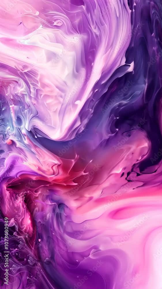 Abstract fluid art with purple and pink swirls, dynamic flow. Modern art and creativity concept Abstract fluid art with purple and pink swirls, dynamic flow. Modern art and creativity concept