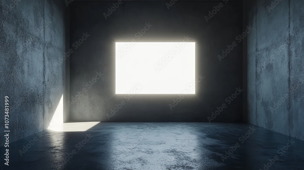 3d rendering of lightbox mockup 3d rendering of lightbox mockup