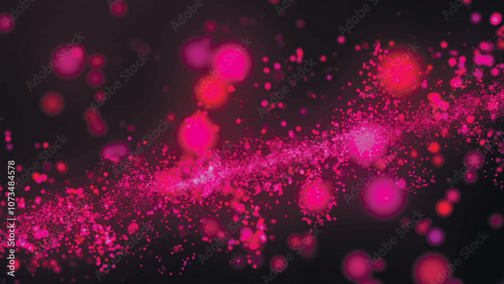 Abstract colorful particle wave. Futuristic dot wave. Shiny, colorful particle splashes. Holiday background. 3D Vector illustration. Abstract colorful particle wave. Futuristic dot wave. Shiny, colorful particle splashes. Holiday background. 3D Vector illustration.