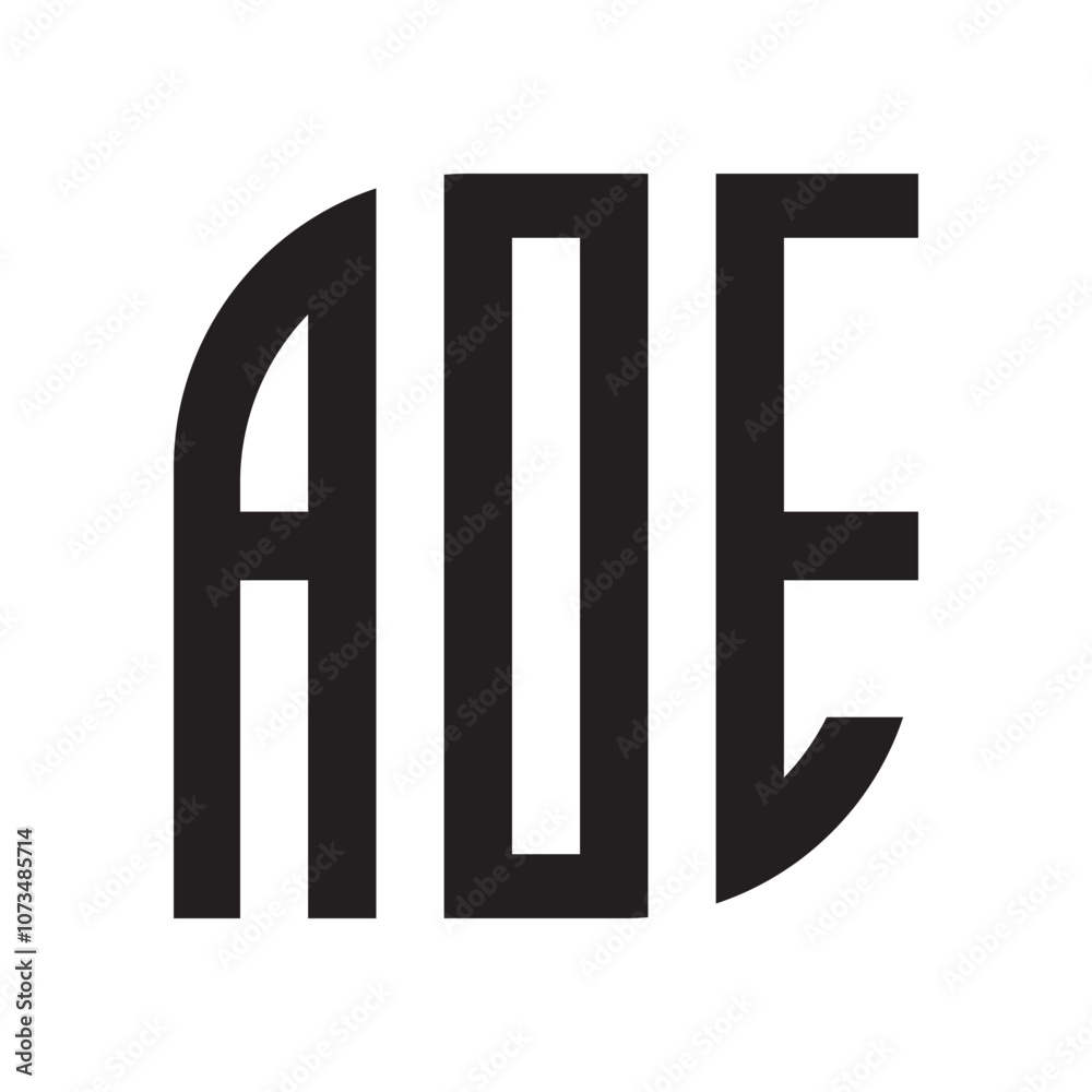 AOE letter logo design with white background in illustrator, vector logo modern alphabet font AOE letter logo design with white background in illustrator, vector logo modern alphabet font