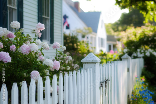 Charming Pathway Between Coastal Cottages