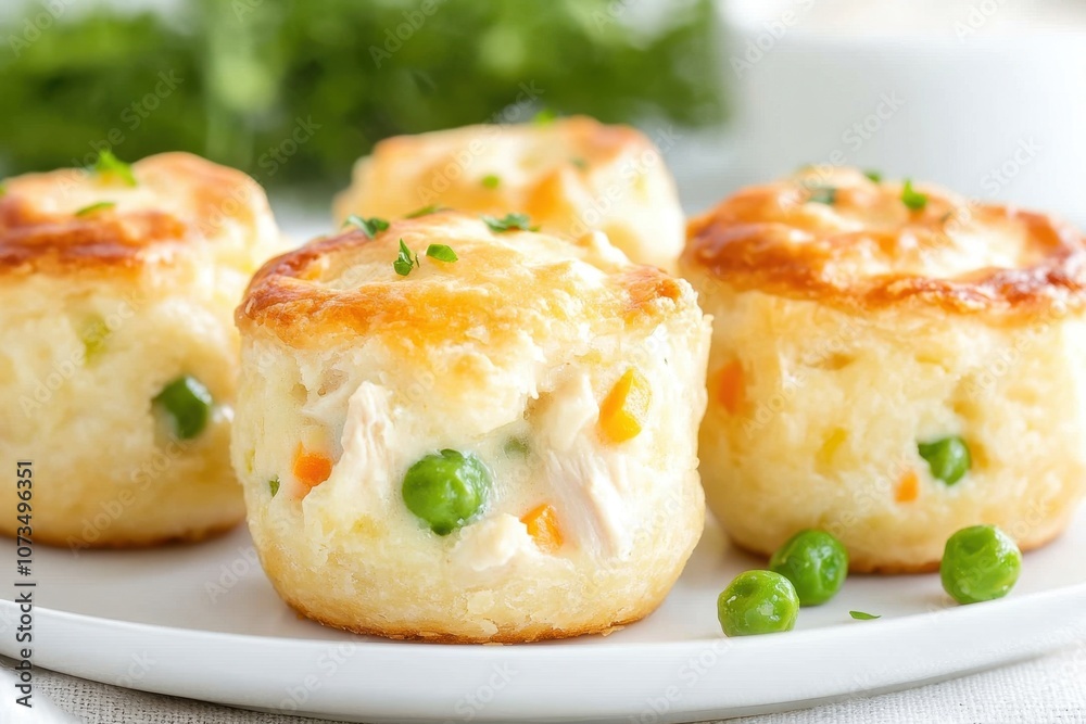 Golden Mini Chicken Pot Pie Muffins With Flaky Crust and Creamy Filling for a Delightful Meal