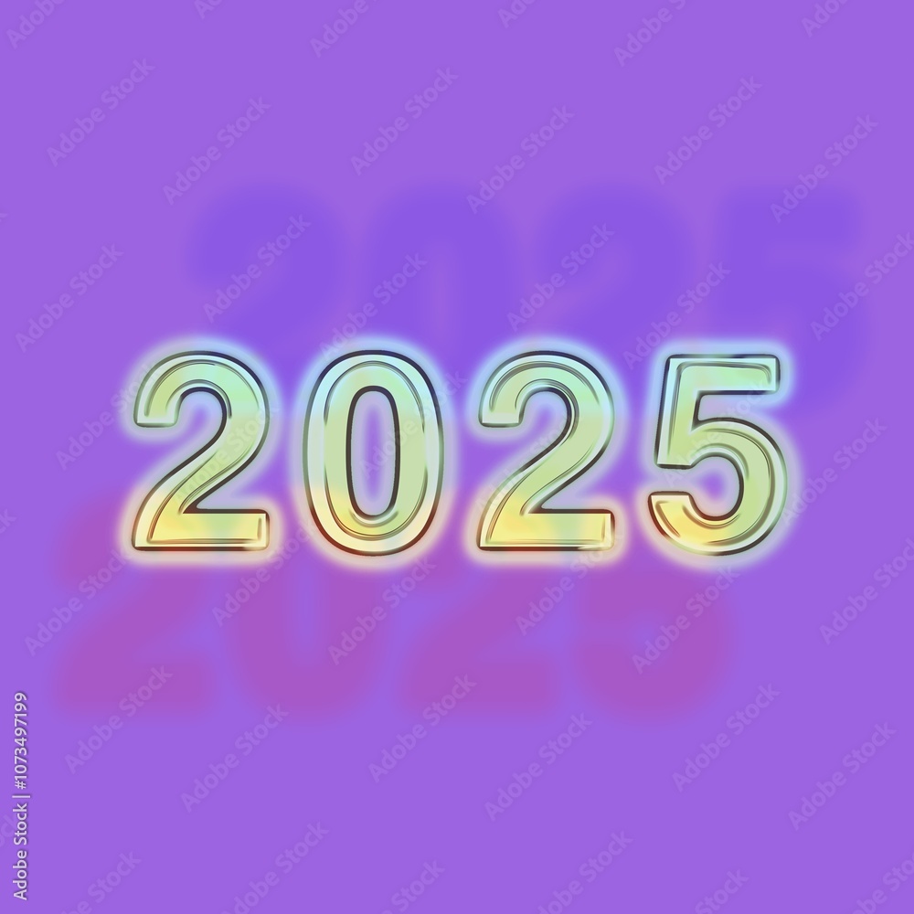 Neues Jahr 2025 Neujahr Logo Icon neon Neues Jahr 2025 Neujahr Logo Icon neon
