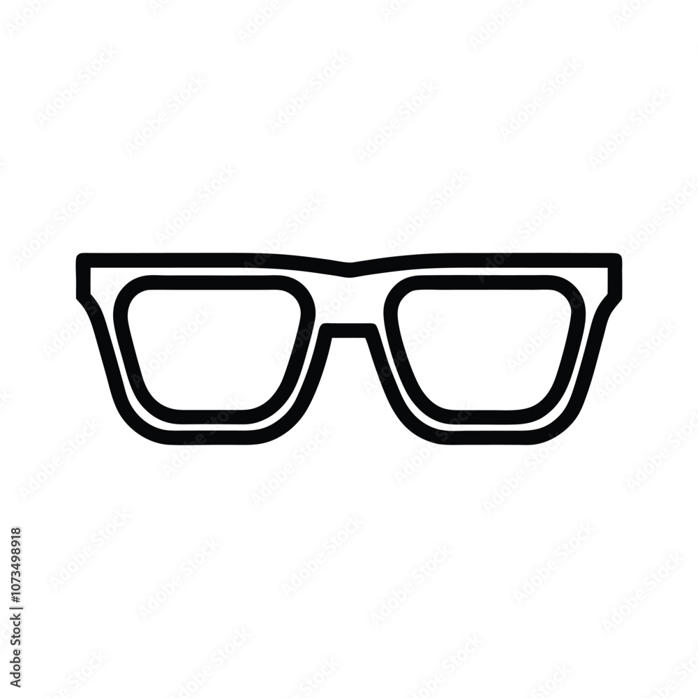 Sunglass Outline ClipArt Design - Glasses Vector illustration