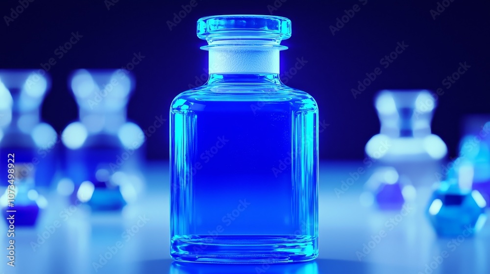 Discover the fascinating world of vibrant blue liquid in a glass bottle for creative projects Discover the fascinating world of vibrant blue liquid in a glass bottle for creative projects