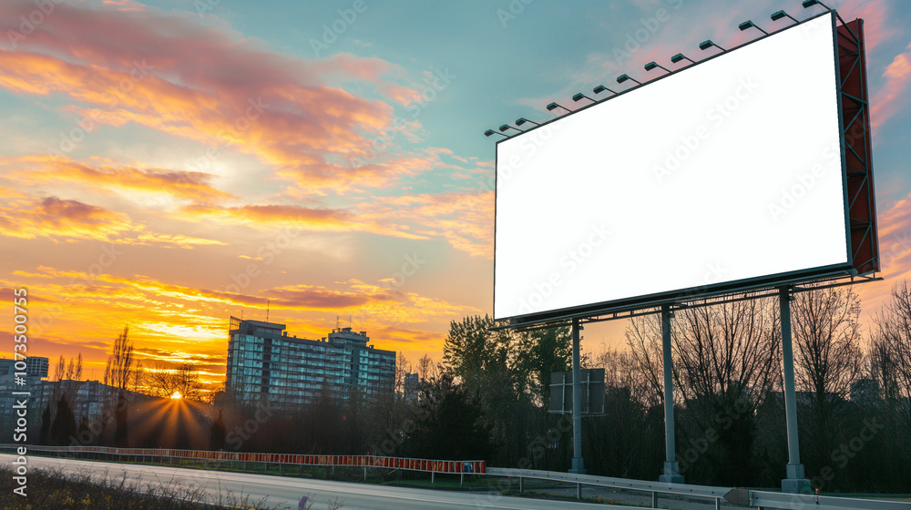 blank billboard on the street blank billboard on the street