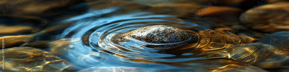 A ripple spreading out from a single stone dropped into calm waters, illustrating the transformative power of courage and determination. A ripple spreading out from a single stone dropped into calm waters, illustrating the transformative power of courage and determination.
