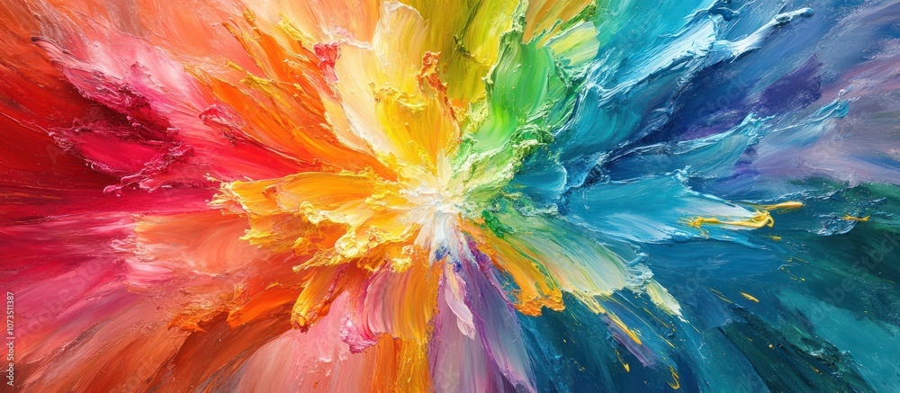 Abstract colorful swirling paint explosion. Abstract colorful swirling paint explosion.