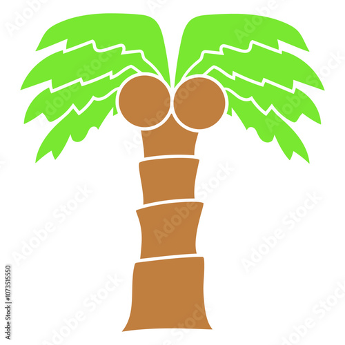 Palm Island Tree Beach Vacation Coconut Sea Nice Cool South Seas Tropical Warm Weather Caribbean Plant Nature Lover Floral Summer Holiday Life Isolated T-Shirt Poster Sticker Print Illustration Design