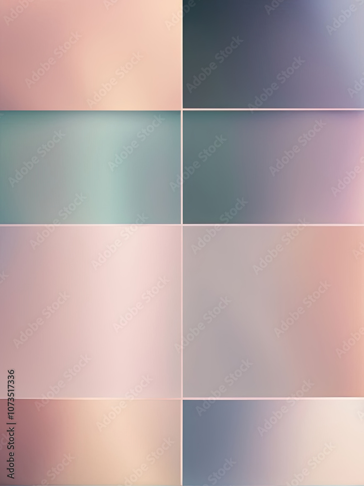 Obraz premium A minimalist presentation background showcasing smooth gradient color transitions from soft pastel shades to deep, rich tones, creating a visually balanced and elegant design.