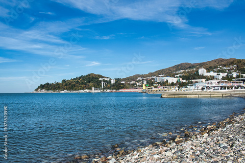 view of the coast of the region sea