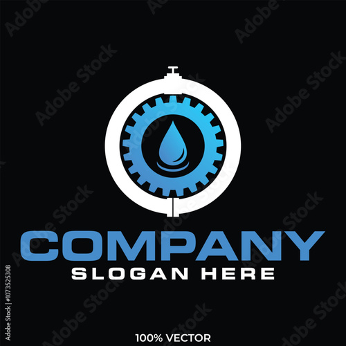 septic tank clean service logo design vector template