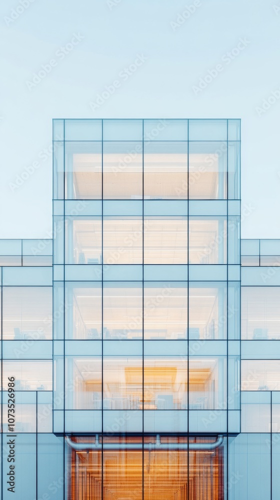 Corporate building using geothermal energy close up, focus on, copy space Cool tones and clean lines, Double exposure silhouette with geothermal pipes and business offices Corporate building using geothermal energy close up, focus on, copy space Cool tones and clean lines, Double exposure silhouette with geothermal pipes and business offices